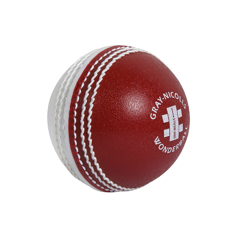 Lot de 3 balles de Cricket rouges et blanches Gray-Nicolls Wonderball