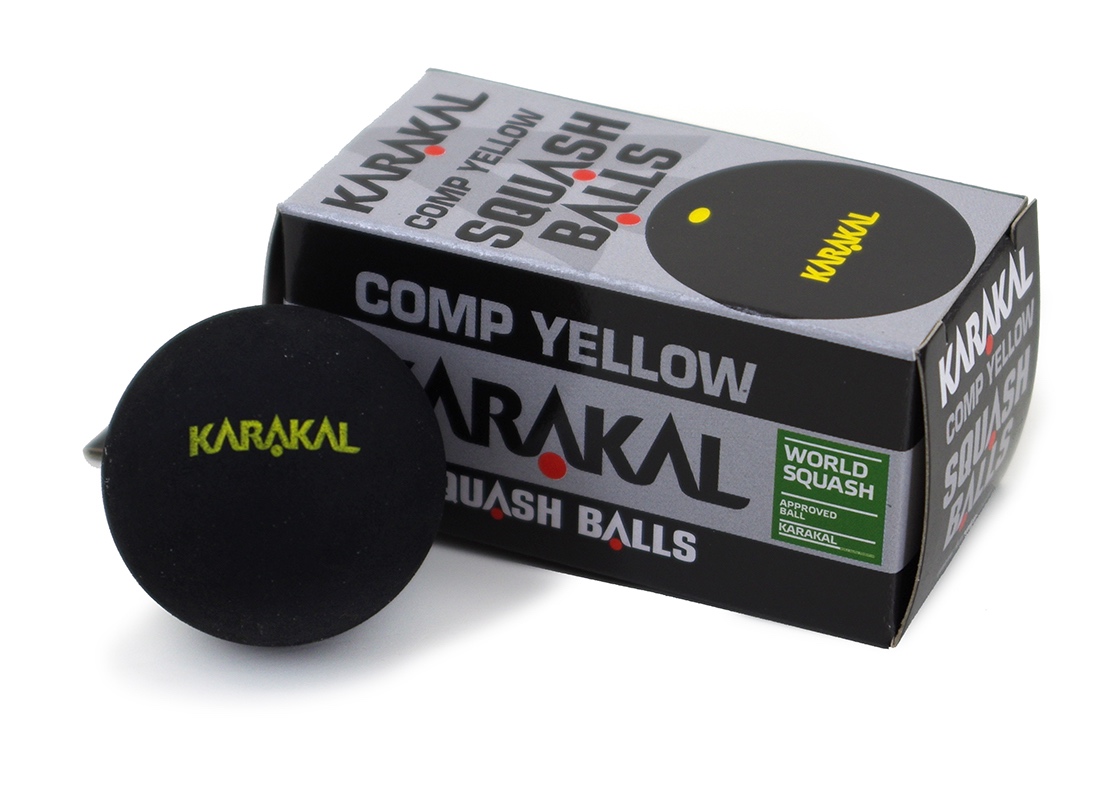 12 Balles de Squash Karakal Point Jaune – Image 2
