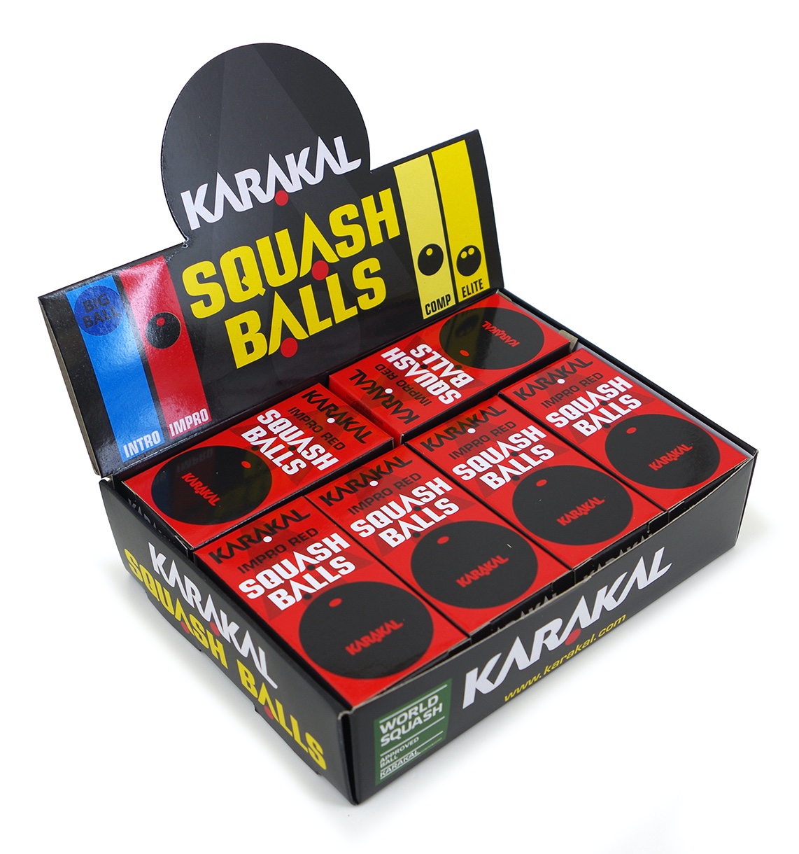 12 Balles de Squash Karakal Point Rouge