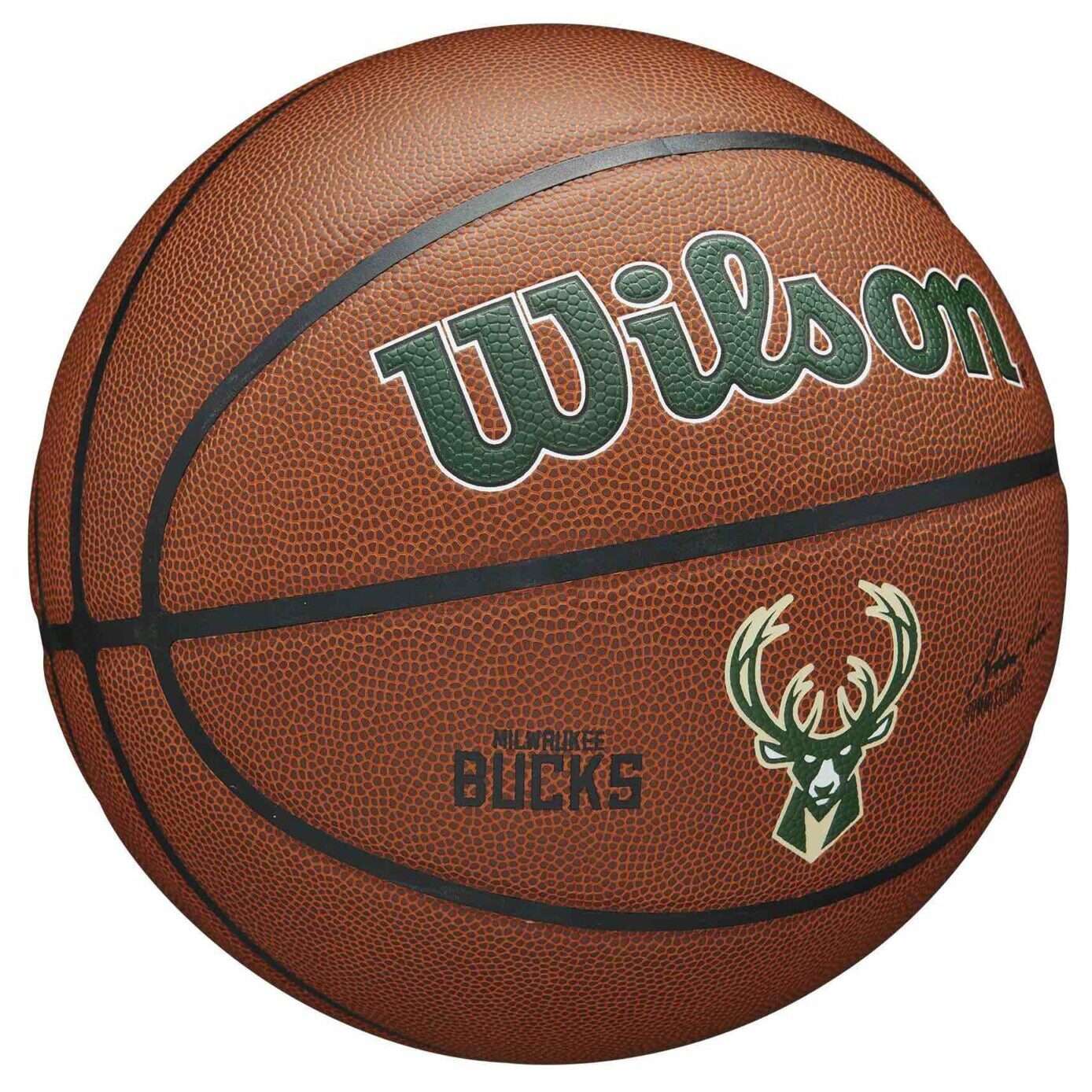 Ballon de Basketball Wilson NBA Team Alliance - Milwaukee Bucks – Image 2