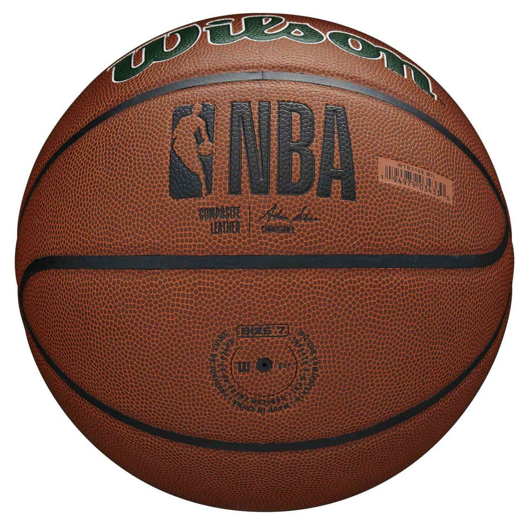 Ballon de Basketball Wilson NBA Team Alliance - Milwaukee Bucks – Image 3