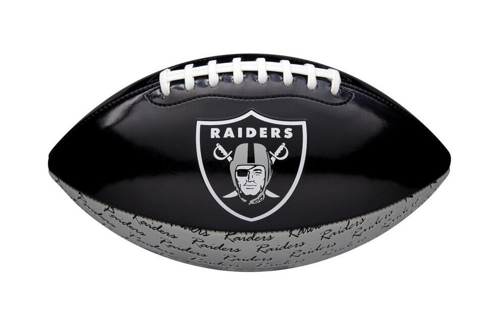 Ballon de Football Americain Wilson NFL Raiders de Las Vegas Peewee