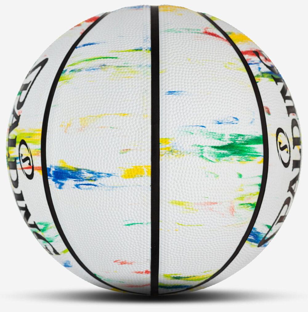 Ballon de Basketball Spalding Marble White – Image 2