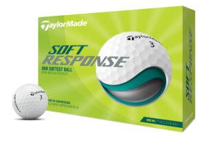 Boite de 12 Balles de Golf TaylorMade Soft Response Blanches