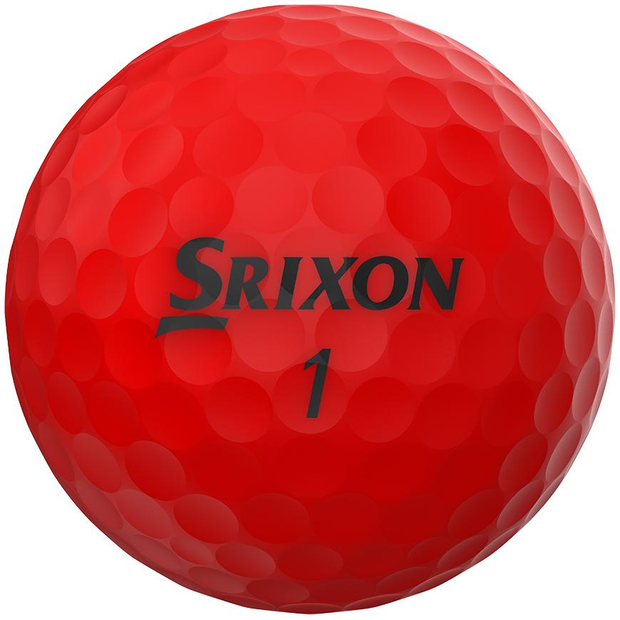 Boîte de 12 Balles de Golf Srixon Soft Feel Brite Rouge New – Image 2