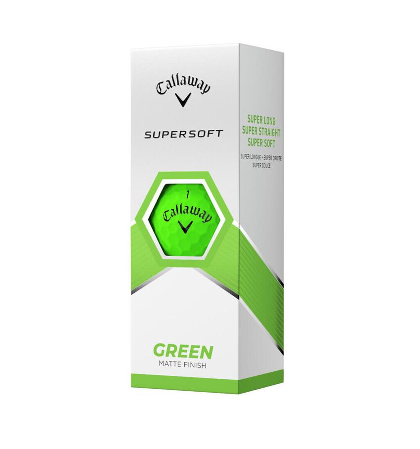 Boite de 12 Balles de Golf Callaway Supersoft Verte New – Image 2