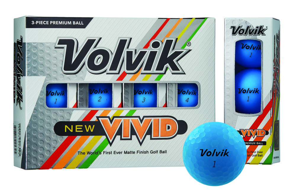 Boite de 12 Balles de Golf Volvik Vivid Bleues