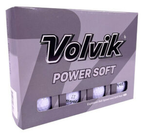 Boite de 12 Balles de Golf Volvik Power Soft Blanche
