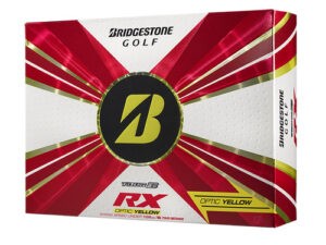 Boite de 12 Balles de Golf Bridgestone Tour B RX Jaunes New