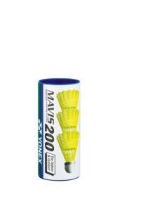 Tube de 3 volants de Badminton Yonex Mavis 200 Jaune