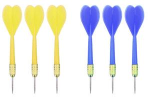 Jeu de 6 fléchettes SPORT & FUN Pointe Acier