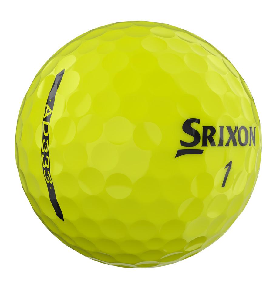 Boîte de 12 Balles de Golf Srixon AD333 Jaune New – Image 3
