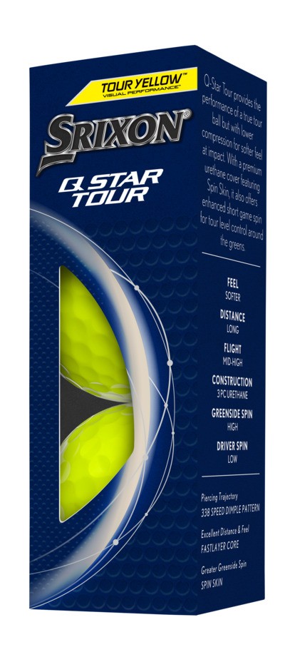 Boîte de 12 Balles de Golf Srixon Q-Star Tour Jaune New – Image 5