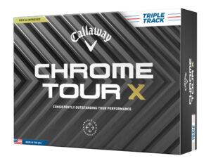 Boite de 12 Balles de Golf Callaway Chrome Tour X Triple Track