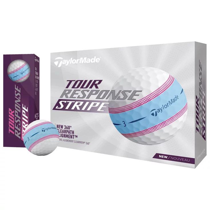 Boite de 12 Balles de Golf TaylorMade Tour Response Stripe – Image 4