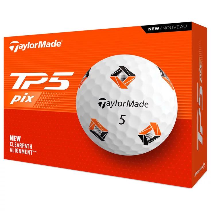 Boite de 12 Balles de Golf TaylorMade TP5 Pix New