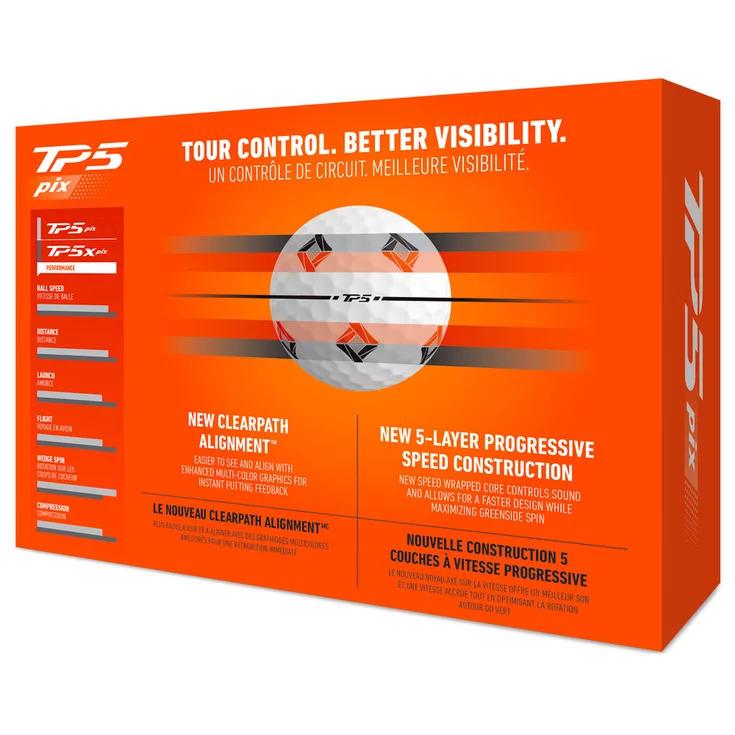 Boite de 12 Balles de Golf TaylorMade TP5 Pix New – Image 6