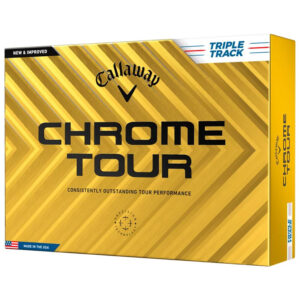 Boite de 12 Balles de Golf Callaway Chrome Tour Triple Track
