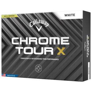 Boite de 12 Balles de Golf Callaway Chrome Tour X