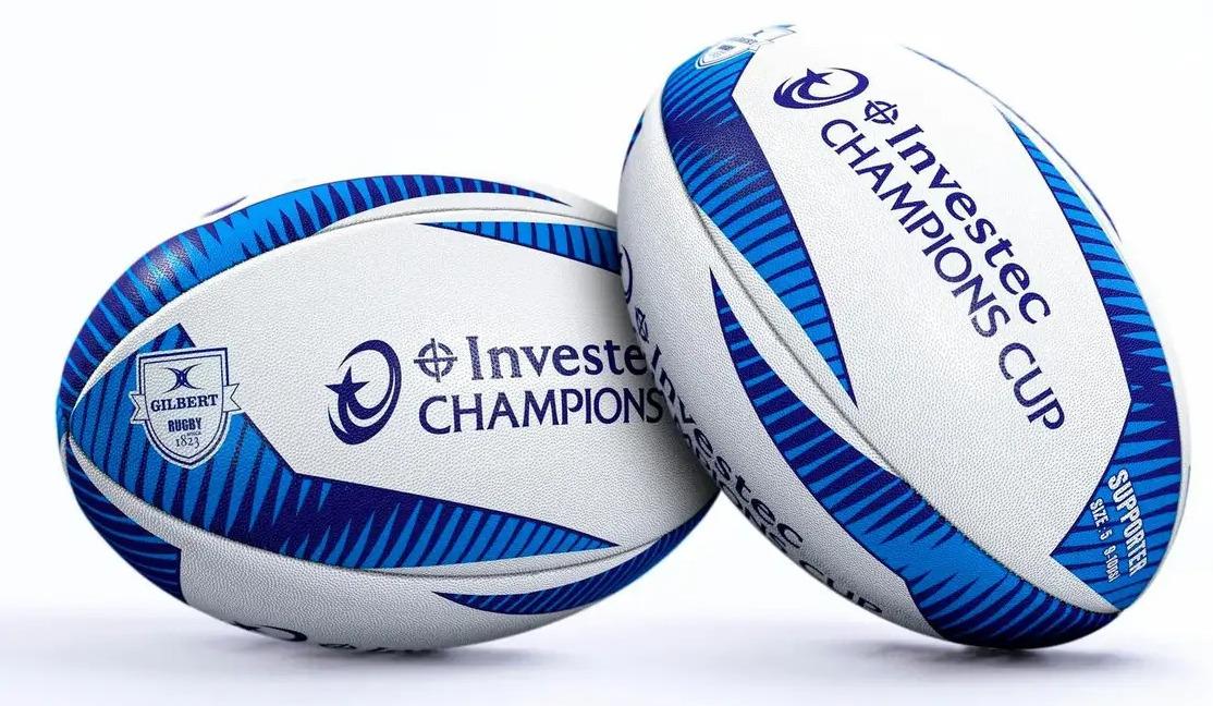 Ballon de Rugby Gilbert Supporter Champions Cup Coupe d’Europe Investec