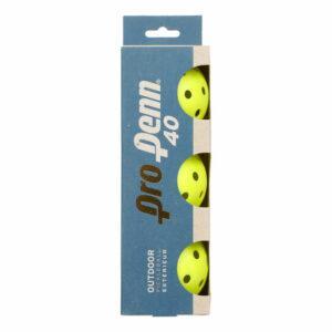 Lot de 3 Balles de Pickleball Head Pro Penn 40