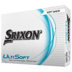 Boite de 12 Balles de Golf Srixon Ultisoft Blanche New