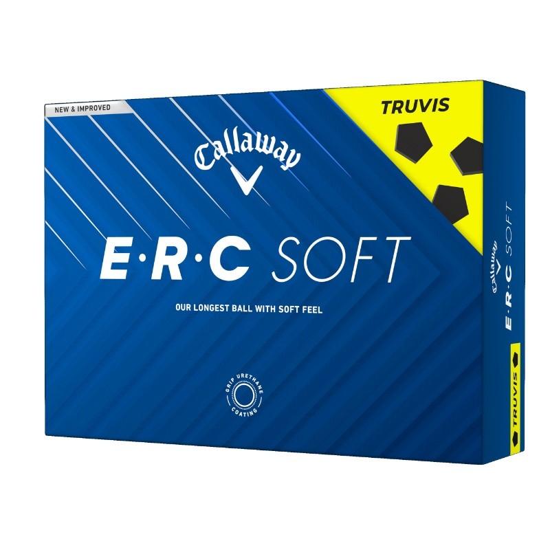 Boite de 12 Balles de Golf Callaway ERC Soft Truvis Yellow