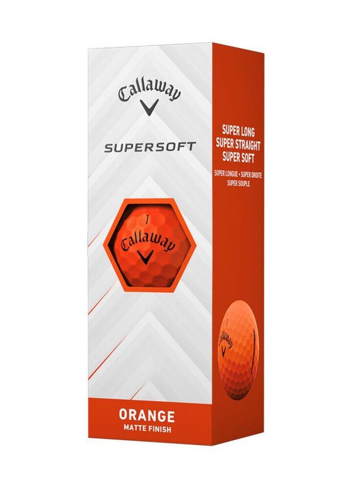 Boite de 12 Balles de Golf Callaway Supersoft Orange New – Image 2