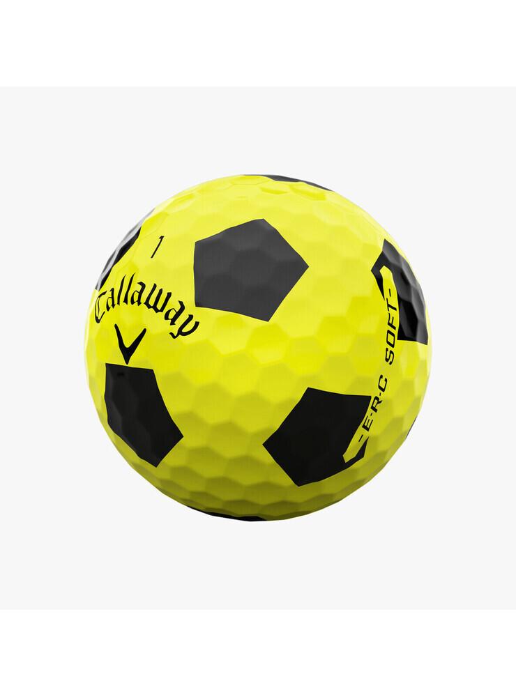 Boite de 12 Balles de Golf Callaway ERC Soft Truvis Yellow – Image 3