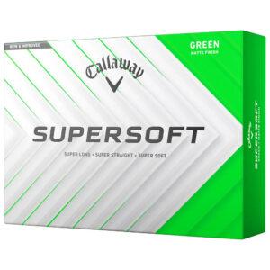 Boite de 12 Balles de Golf Callaway Supersoft Verte New