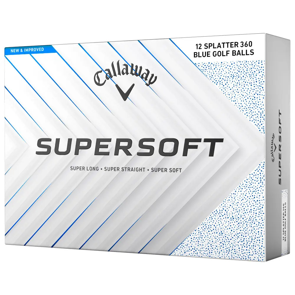 Boite de 12 Balles de Golf Callaway Supersoft Splatter 360
