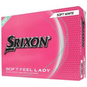 Boîte de 12 Balles de Golf Srixon Soft Feel Ladies Soft Blanche New