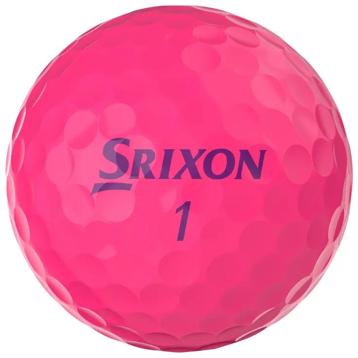Boîte de 12 Balles de Golf Srixon Soft Feel Ladies Rose Passion New – Image 3