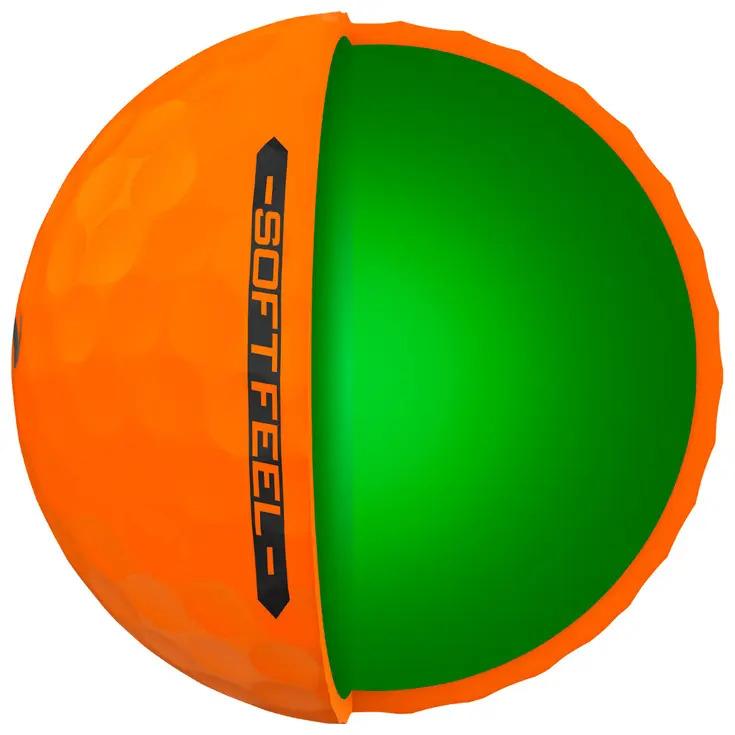 Boîte de 12 Balles de Golf Srixon Soft Feel Brite Orange New – Image 5