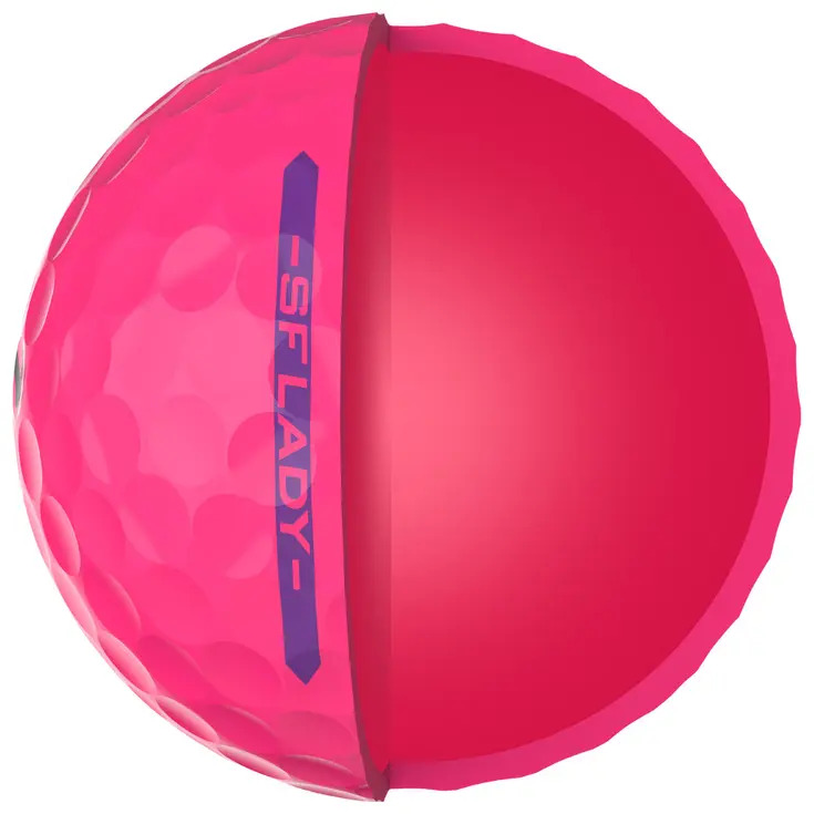 Boîte de 12 Balles de Golf Srixon Soft Feel Ladies Rose Passion New – Image 7