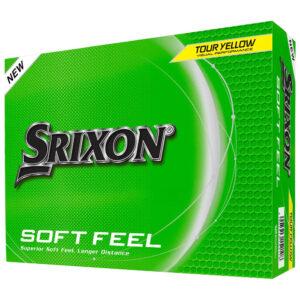 Boîte de 12 Balles de Golf Srixon Soft Feel Jaune New