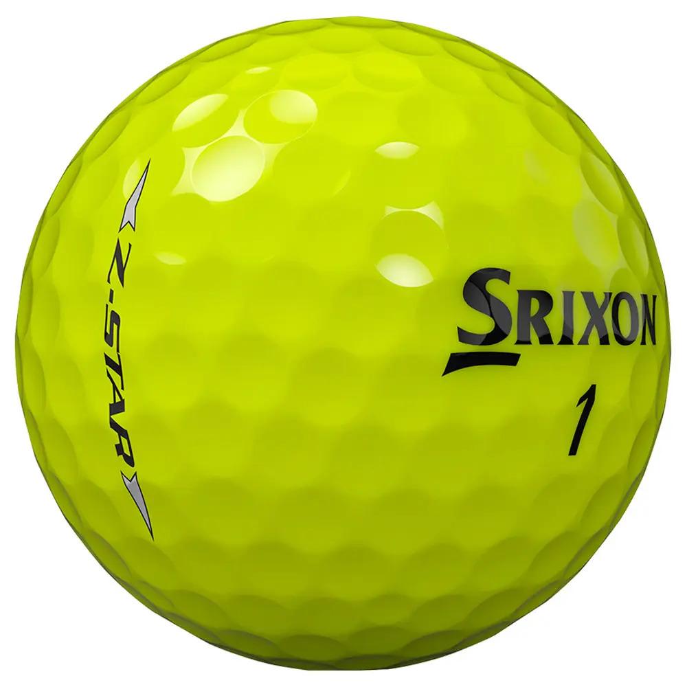 Boîte de 12 Balles de Golf Srixon Z-Star Jaune New – Image 5