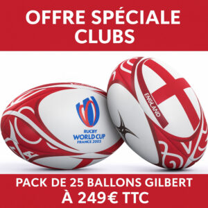 25 Ballons de Rugby Gilbert Angleterre Coupe du Monde 2023